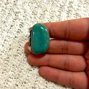 Large Navajo turquoise ring